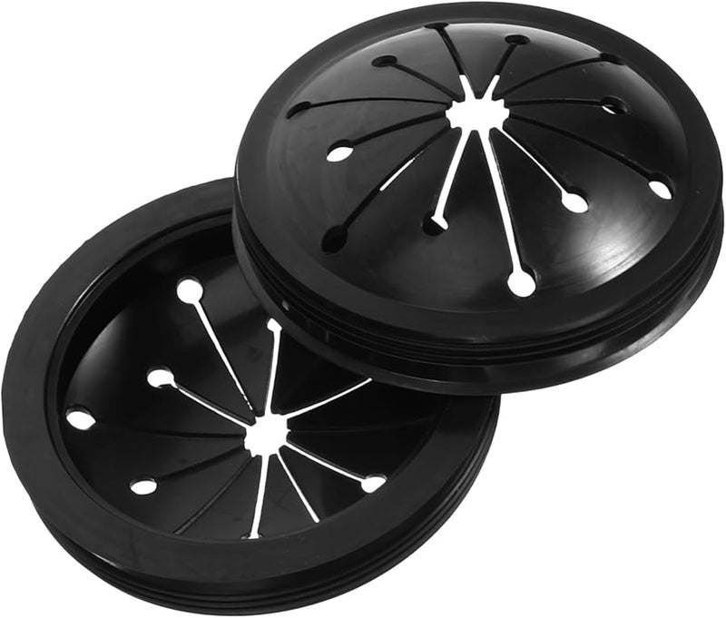 2Pcs Black Garbage Disposal Splash Guard Removable Sink Baffle Durable Easy Install - Image 1